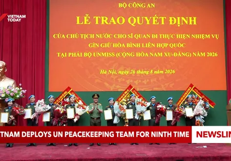 Vietnam deploys UN peacekeeping team for ninth time