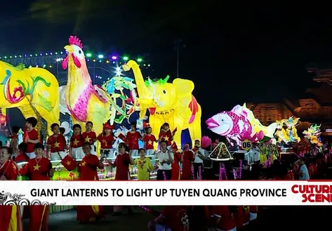 Giant lanterns to light up Tuyen Quang province