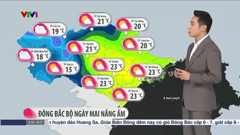 Bản tin thời tiết 19h45 - 18/3/2025