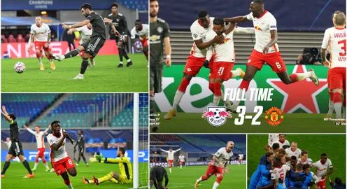 Champions League: Thua Leipzig, Man Utd bị loại và phải xuống chơi ở Europa League