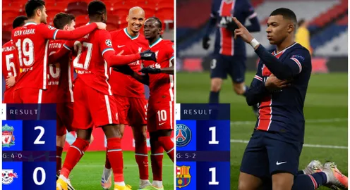 Kết quả Champions League hôm nay: Barca bị loại bởi PSG, Liverpool giành vé vào tứ kết