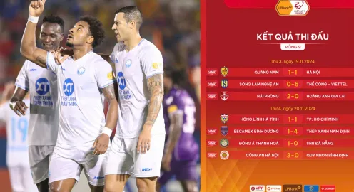 Vòng 9 V.League 1-2024/25 | Rượt đuổi trong cơn mưa bàn thắng