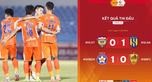 Vòng 23 LPBank V.League 1-2024/25: CLB SHB Đà Nẵng tạm thoát vị trí cuối bảng
