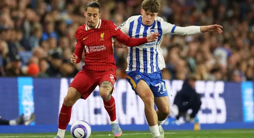 Gục ngã trước Brighton, Liverpool nối dài chuỗi trận không thắng sau chức vô địch