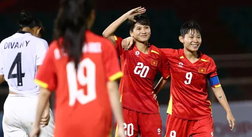 Thắng đậm Indonesia, U19 nữ Việt Nam tái ngộ Thái Lan ở chung kết Đông Nam Á