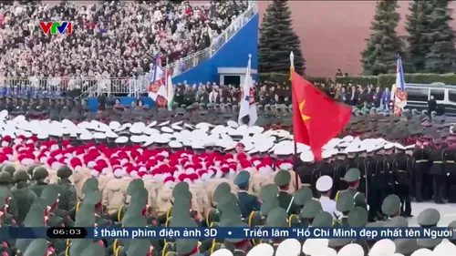 Thủ đô Nga ngập tràn sắc đỏ trước Lễ duyệt binh 9/5
