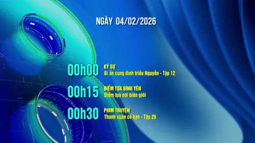 Lịch phát sóng trên VTV8 - 04/02/2026