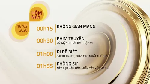 Lịch phát sóng kênh VTV8 - Ngày 16/03/2026