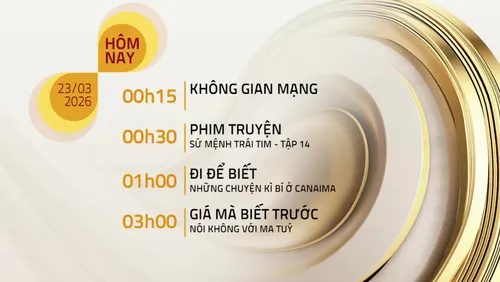 Lịch phát sóng kênh VTV8 - Ngày 23/03/2026