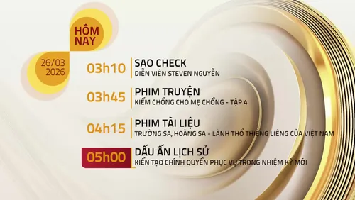 Lịch phát sóng kênh VTV8 - Ngày 26/03/2026