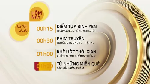 Lịch phát sóng chương trình trên VTV8 ngày 03/04/2026