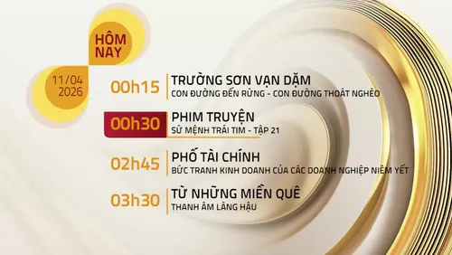 Lịch phát sóng chương trình trên VTV8 ngày 11/04/2026