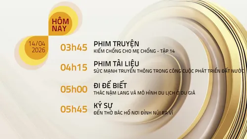 Lịch phát sóng trên VTV8 - 14/04/2026