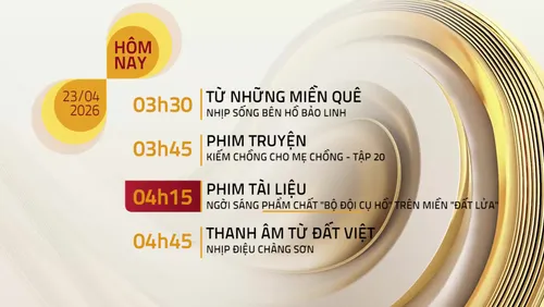 Lịch phát sóng trên VTV8 ngày 23/04/2026