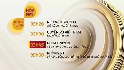 Lịch phát sóng chương trình trên VTV8 ngày 01/05/2026