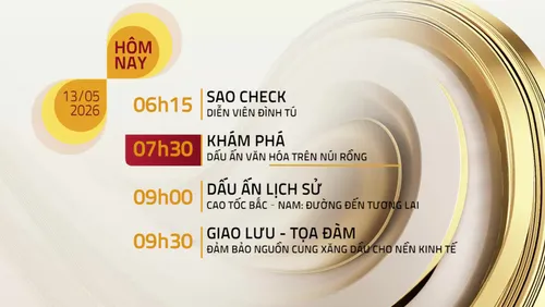 Lịch phát sóng chương trình trên VTV8 ngày 13/05/2026