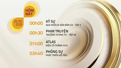 Lịch phát sóng chương trình trên VTV8 - 26/05/2026