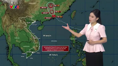 Dự báo thời tiết trưa ngày 26/07/2026: Hoàn lưu bão số 2 gây biển động mạnh, miền Trung tiếp diễn nắng nóng