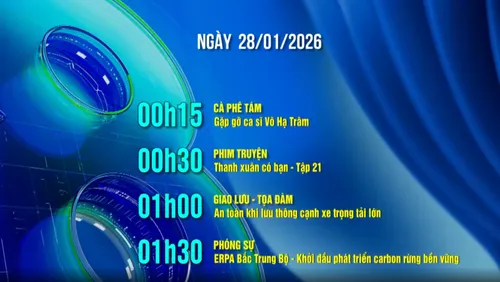 Lịch phát sóng ngày 28/01/2026 trên kênh VTV8