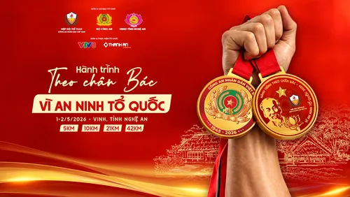 Giải chạy: Hành trình theo chân Bác - Vì an ninh Tổ quốc năm 2026