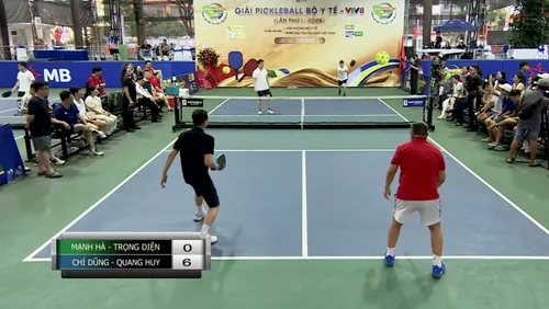 Giải Pickleball Bộ Y tế - VTV8 lần thứ I, năm 2026 - Nội dung: Bán kết đôi nam lãnh đạo 