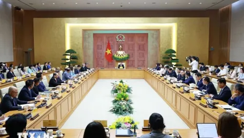 Thủ tướng Lê Minh Hưng làm việc với đoàn 52 doanh nghiệp Mỹ