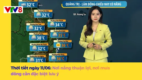 Thời tiết nơi nắng thuận lợi, nơi mưa dông cần đặc biệt lưu ý.