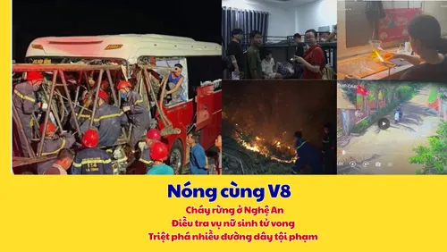 Điểm tin "Nóng cùng VTV8": Cháy rừng ở Nghệ An, điều tra vụ nữ sinh tử vong và triệt phá nhiều đường dây tội phạm