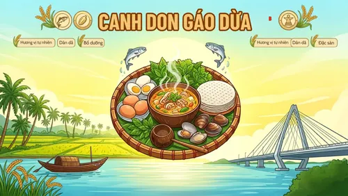 Ẩm thực độc đáo_Canh don gáo dừa