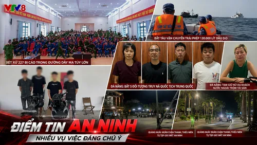 Điểm tin an ninh 17/08/2026: Xét xử 227 bị cáo, bắt giữ nhiều đối tượng truy nã