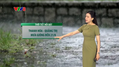  Miền Trung mưa dông kéo dài, miền Bắc nắng nóng trở vào cuối tuần 