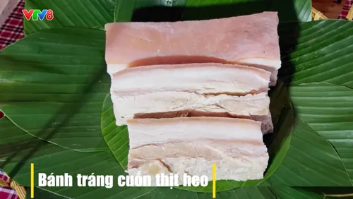 Ẩm thực độc đáo: Bánh tráng cuốn thịt heo🌶️🥬 