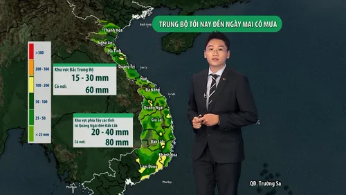 Dự báo thời tiết 3 ngày tới: Trung Bộ mưa lớn, Nam Bộ mưa dông từ ngày 23/09/2026 