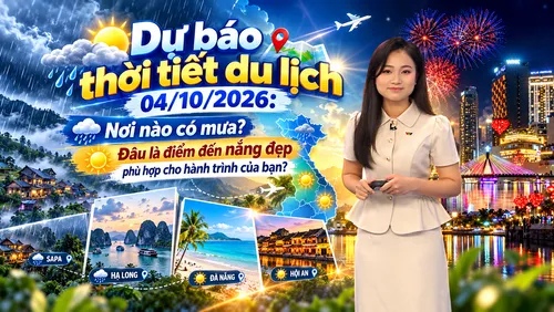 📍 Dự báo thời tiết du lịch từ ngày 04/10/2026: Thời tiết có “chiều lòng” chuyến đi của bạn? 🌦️