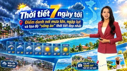 🌤️ Dự báo thời tiết 7 ngày tới từ ngày 05/10: Mưa lớn đổ bộ Trung Bộ