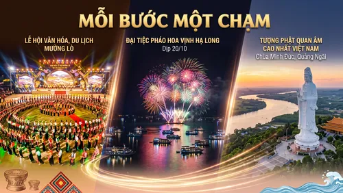 Mỗi bước Một chạm ngày 17/10: Sắc màu di sản Mường Lò, mãn nhãn pháo hoa Vịnh Hạ Long và dấu ấn tâm linh xứ Quảng