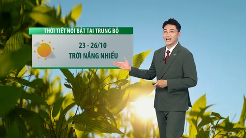 Dự báo thời tiết 21/10:☀️ MIỀN TRUNG NẮNG ĐẸP, ĐI ĐÂU CHƠI TỪ 23–26/10? 🌿