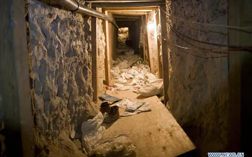 Mexico phát hiện đường hầm ma túy gần biên giới Mỹ