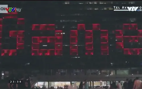 Tòa thị chính Tel Aviv biến thành trò chơi xếp hình khổng lồ