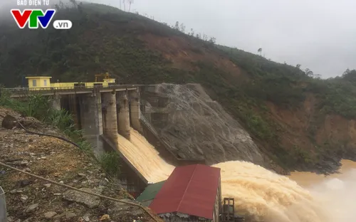 Thủy điện Hố Hô (Hà Tĩnh) mở 3 van xả lũ