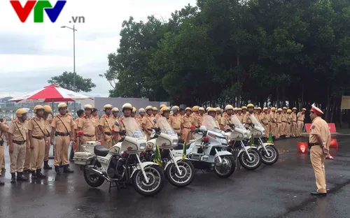 Bộ Công an tổ chức tập huấn kỹ năng lái xe phân khối lớn phục vụ APEC