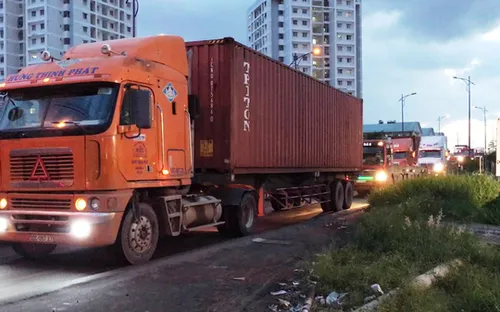 Hà Nội chính thức cấm xe container dịp Tết Nguyên đán 2018