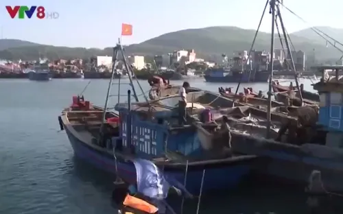 Nhiều tàu cá ở Quảng Ngãi "nằm bờ" do hư hỏng thiết bị