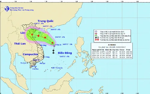 Áp thấp nhiệt đới mạnh lên thành bão