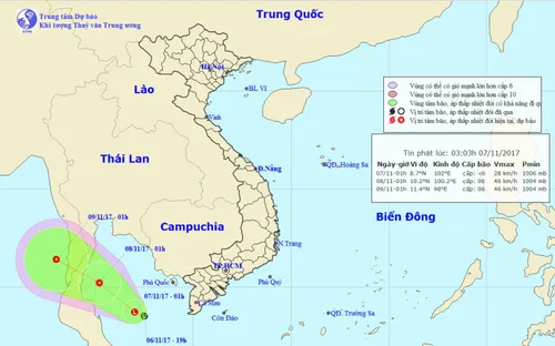 Miền Trung tiếp tục mưa diện rộng, xuất hiện áp thấp vùng Vịnh Thái Lan