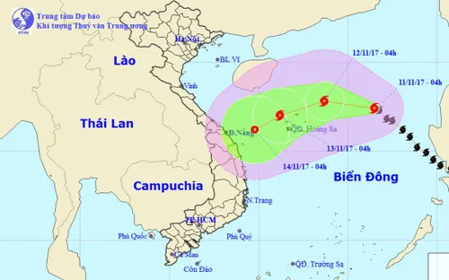 Bão số 13 di chuyển chậm và có thể suy yếu thành áp thấp nhiệt đới