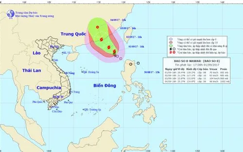 Bão số 8 có khả năng mạnh lên