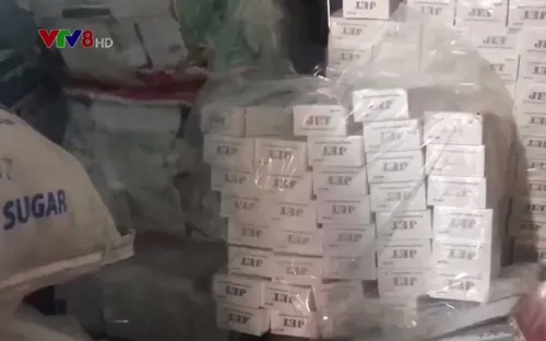 Quảng Trị: Thu giữ khối lượng lớn đường kính và rượu ngoại nhập lậu