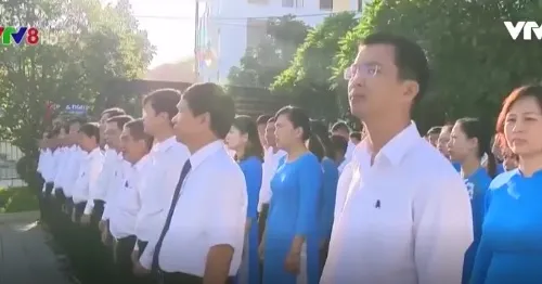 Quảng Trị: Đồng loạt tổ chức nghi lễ chào cờ đầu tuần