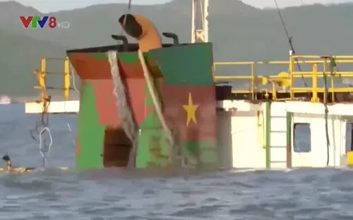Bình Định: Chỉ mới một tàu hàng bị chìm được phê duyệt trục vớt